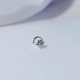 Серебряный пирсинг в нос Цветок серебро 925 пробы 6057 0.20г - изображение 2