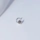 Серебряный пирсинг в нос Цветок серебро 925 пробы 6057 0.20г - изображение 3