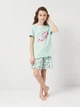 Детская летняя пижама для девочки Coccodrillo Pajamas WC5448201PJS-010 116 см Аквамарин (5904986498965) - изображение 3