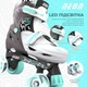 Роликові ковзани Neon Combo, розмір 30-33, сірий - изображение 7