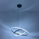 Управляемая LED люстра JULIE 75W 3R APP BLACK/CLEAR Luminaria 3000-6500К 7500 Lm с пультом ДУ Ø600х1100мм - изображение 4