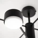Люстра RAY 8xGX53 BLACK (4+4) черная на 8 ламп GX53 Luminaria (потолочный светильник под LED лампы) 780x300мм - изображение 2