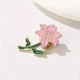 Значок (пин) BROCHE брошь бижутерия Цветы Лилия розовый BRGV114830 - изображение 6