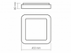 Светильник светодиодный накладной VIDEX EDGE-SC-72W-WHITE 2700-6000K квадратный (VLE-ESC-72W) - изображение 3