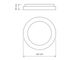 Светильник светодиодный круглый накладной EDGE-RC-72W-WHITE 2700-6000K (VLE-ERC-72W) VIDEX - изображение 3