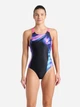 Купальник слитный женский Arena Dreamhline Swimsuit V Back 008328-500 44 Черный (3468337427988) - изображение 1