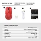 Беспроводная игровая мышь Fantech WGC2 Venom II Vibe, RGB, 800-4000DPI, 2.4GHz, 300mAh, 720h, Красный - изображение 7