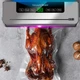 Вакуумный упаковщик Электрический для продуктов FKJ-5100 + 10 пакетов Вакууматор со встроенным резаком и дисплеем - изображение 5