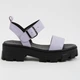Босоножки женские кожаные 339642 р.36 (23,5) Fashion Фиолетовый - изображение 2