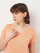 Пижама (футболка + шорты) женская больших размеров Cornette Womens sleepwear 492-321 A25 2XL Оранжевый/Синий (5902458261413) - изображение 5