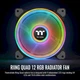 Вентилятор Thermaltake Riing Quad 12 RGB Radiator Fan TT Premium Edition (CL-F088-PL12SW-C) - изображение 2
