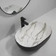 Раковина накладна MIXXUS PREMIUM ELLIPSE-0105 MARBLE-BLACK 600х400х150mm (MP6565) - изображение 5