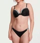 Женский купальник SHINE-TRIM PUSH-UP BIKINI TOP BRAZILIAN BIKINI BOTTOM Black Черный 34A + XS - изображение 2