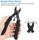 Інструмент-зйомник для ремонту цепи затискання/розкриття замка ланцюга плоскогубці Чорний - зображення 1