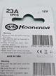 Батарейка литиевая 1шт KOONENDA 23A 12V Alkaline Алкалиновая - изображение 3
