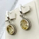 Сережки серебряные с топазом 8,7 г - изображение 2