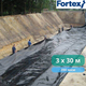 Пленка полиэтиленовая Fortex 3x30 м, 90 м2, 200 мкм, черная - изображение 8