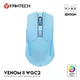 Беспроводная игровая мышь Fantech WGC2 Venom II Vibe, RGB, 800-4000DPI, 2.4GHz, 300mAh, 720h, Голубой - изображение 3