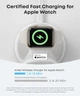 Зарядний пристрій Anker MagGo 3-in-1 Magsafe Charging Station Qi2 15W - White - зображення 4