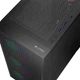Игровой корпус Midi-Tower с ARGB подсветкой, 4 вентиляторами 120 мм, черный, формат ATX - изображение 4