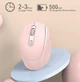 Бездротова комп'ютерна миша Wireless Mouse Bluetooth + 2,4G на акумуляторі рожева - зображення 2