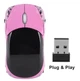 Бездротова комп'ютерна миша Wireless Mouse 2,4G машинка рожева - зображення 4