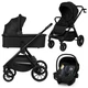 Коляска Lionelo 3 в 1Layla Black Onyx (LO-LAYLA 3IN1 BLACK ONYX) - изображение 1