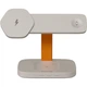 Зарядное устройство Canyon wireless charger HEXAGON WCS-310 3in1 LightGrey/Orange (CNS-WCS310LGOR) - изображение 1