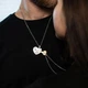 Парні кулони для закоханих з нержавіючої сталі "Key to the heart" - зображення 12