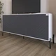 Тумба под телевизор с черными металлическими ножками LION Амарант 168x40x76,5 см Нимфея Альба (белый)/Графітовий (LION-043017) - изображение 1