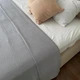 Хлопковый плед покрывало LavSon 100% органический хлопок Бохо Односпальный 150х220 Серый - изображение 2