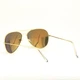 Очки TOP Aviator капли солнцезащитные Green-Gold G - изображение 2