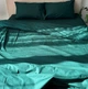 Простынь Евро Lavson Вареный хлопок Washed Cotton 260х230 Изумрудный - изображение 4