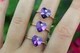 Кольцо Xuping Jewelry сердечко Сваровски синее р16 золотистое - изображение 3