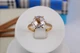 Кольцо Xuping Jewelry тонкое с белым фианитом 11 мм на шесть креплений р 17 золотистое - изображение 1