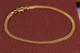 Браслет Xuping Jewelry бисмарк 19 см 3 мм золотистый - изображение 1