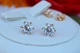 Серьги гвоздики Xuping Jewelry камень на шесть креплений 7 мм золотистые - изображение 3