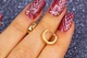 Сережки Xuping Jewelry кільця 1 см золотисті - зображення 3