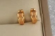 Серьги Xuping Jewelry колечки сеточка 1 см золотистые - изображение 1