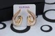 Серьги Xuping Jewelry скобочка 2.2 см золотистые - изображение 2