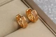 Серьги Xuping Jewelry колечки сеточка 1 см золотистые - изображение 3