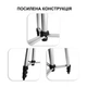 Штатив Tripod Walker WTR-18 на телескопических регулируемых ножках из алюминия, трипод, тринога, селфи 1м черный - изображение 7
