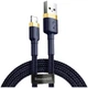 Кабель Baseus cafule Cable USB For iP 2.4A 1m Gold+Blue (CALKLF-BV3) - изображение 6