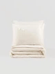 Комплект білизни Cotton Box Євро PURE Сатін з об'ємною вишивкою Premium segment молочний - зображення 3