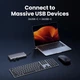 USB-хаб UGREEN CM639 USB-C to 2xUSB 3.2 + 2xUSB-C 3.2 (10Gbps) + 2xHDMI + DP (4K@60Hz) + 100W PD Gray (35625) - изображение 6