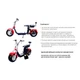 Электроскутер Citycoco Long 1500W 60V12Ah Red Красный - изображение 7