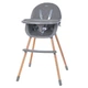 Стульчик для кормления LUMI ME 1111 Gray экокожа - изображение 1