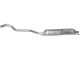 Резонатор Опель Зафіра (Opel Zafira) 1.6i-16V/1.8i-16V/2.2i kat 03-10 (17.623) Polmostrow алюмінієвий - зображення 4