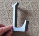 Дзеркальна пластикова наклейка Буква L 3D (висота 10 см) - зображення 2