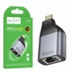 Переходник HOCO UA35, USB-C/RJ45, алюминий + ABS-пластик, поддержка скорости до 100 Мбит/с - изображение 1